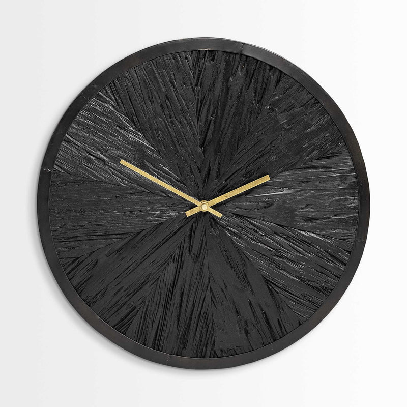 Modern Wall Clock | Black Wall Clock | NEEDS N WANTS