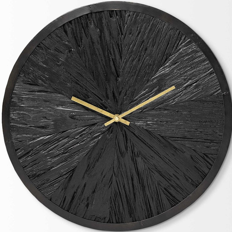 Modern Wall Clock | Black Wall Clock | NEEDS N WANTS