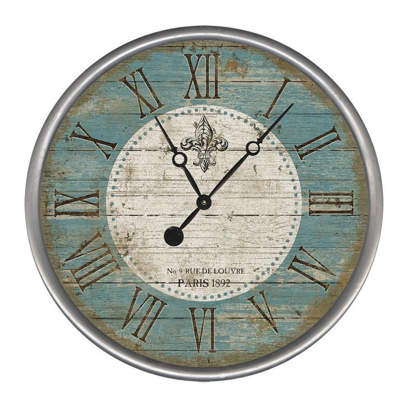 Parisian Wall Clock | Blue Wall Clock | NEEDS N WANTS