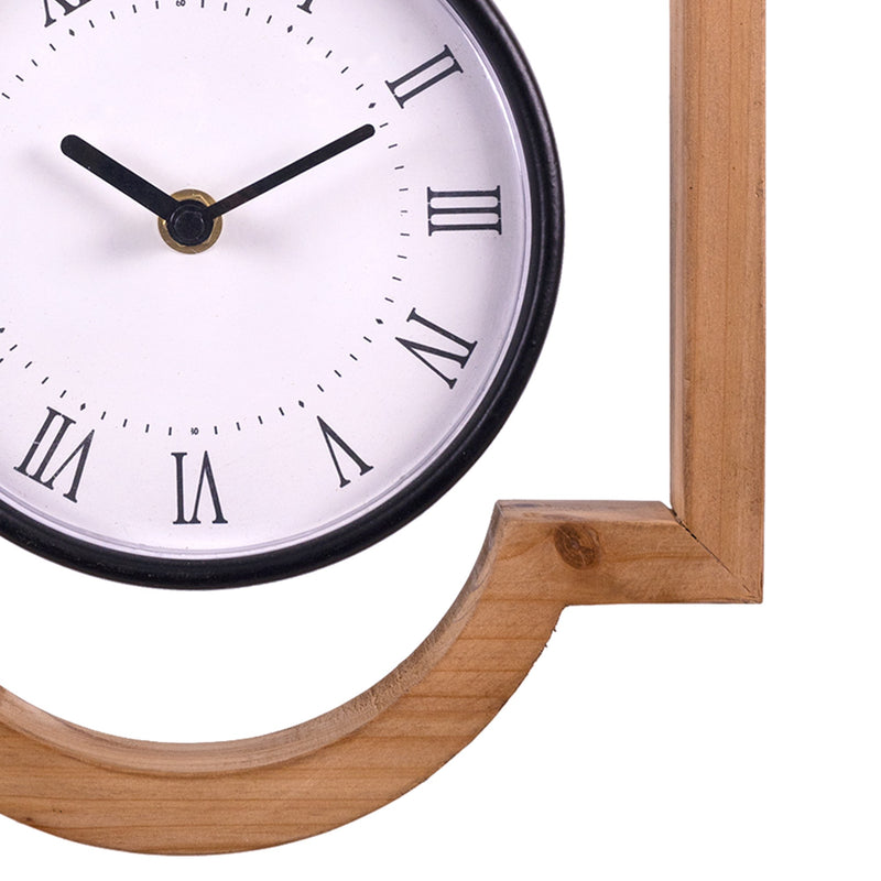 Wooden Frame Hanging Wall Clock-2