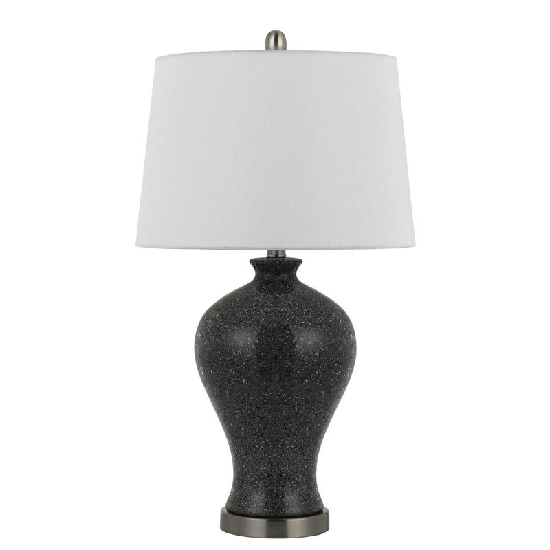 Set of Two 27” Ceramic And Marble Table Lamps-0