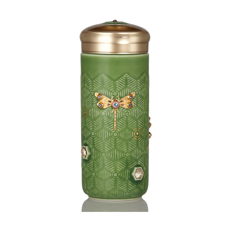 Dragonfly Serenity Travel Mug with Crystals-1