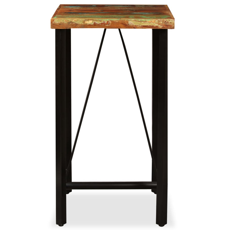 vidaXL Bar Set 3/5/7/9 Piece Industrial Solid Reclaimed Wood Pub Table Stool-1