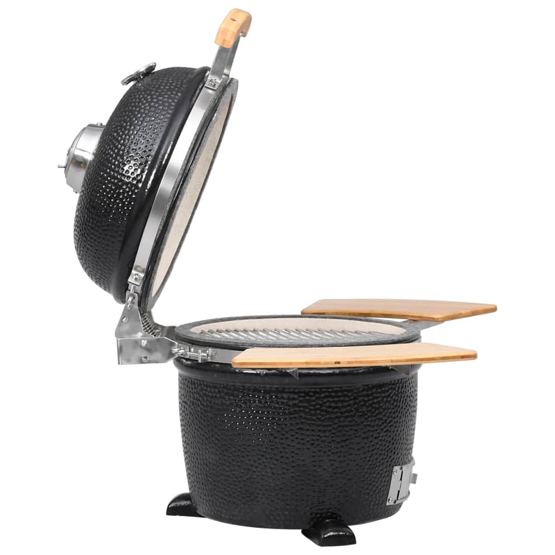 vidaXL Kamado Barbecue Grill Smoker Ceramic 17.3"-2