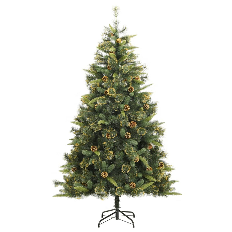 vidaXL Artificial Hinged Christmas Tree 300 LEDs & Ball Set 94.5""-3