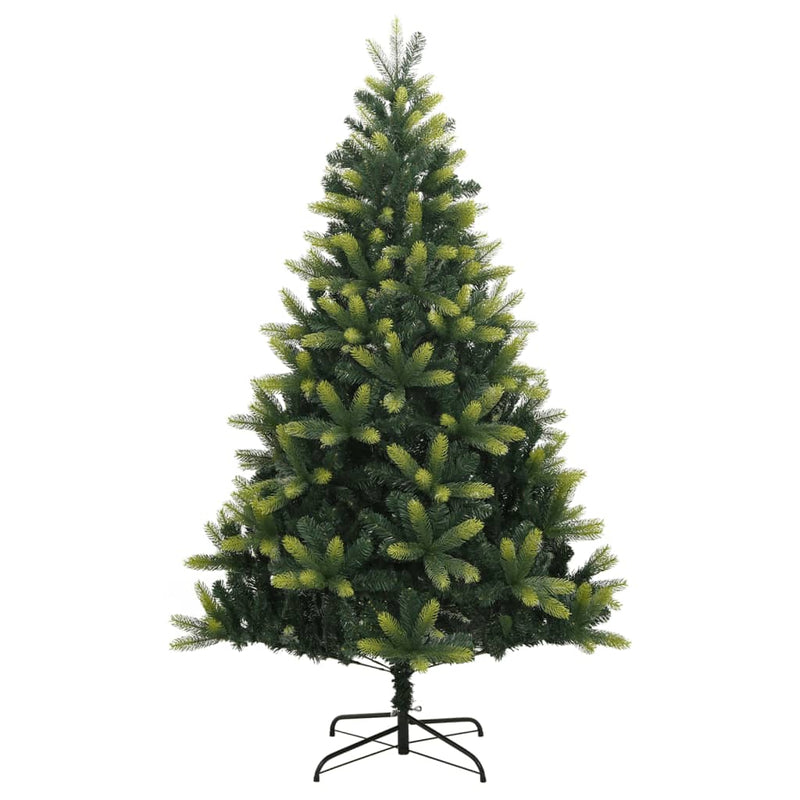 vidaXL Artificial Hinged Christmas Tree 300 LEDs & Ball Set 70.9""-3