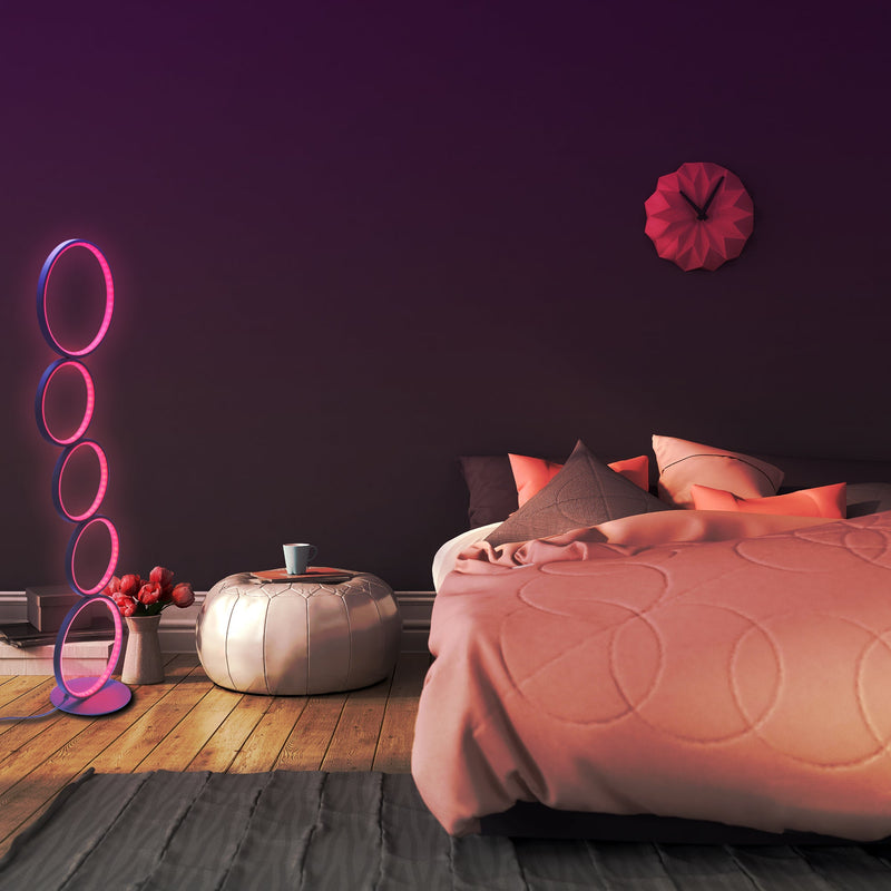 RGB Circular Floor Lamp-5