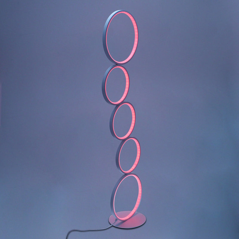 RGB Minimalist Circular Floor Lamp-7