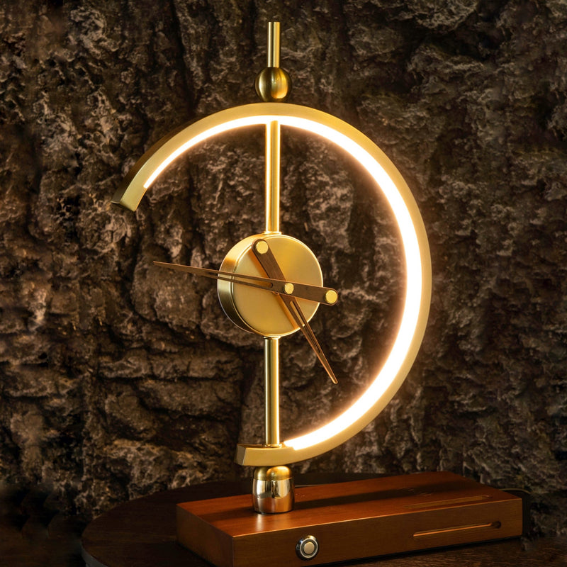 Golden Time Clock Lamp-0