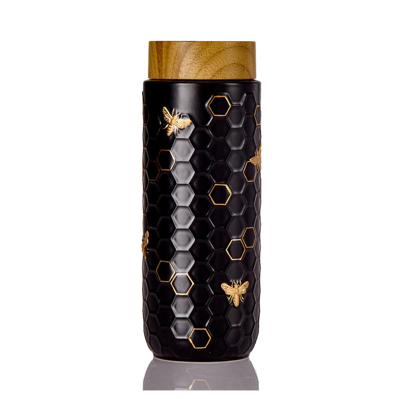 Honey Bee Travel Mug / Gold 16 oz-0