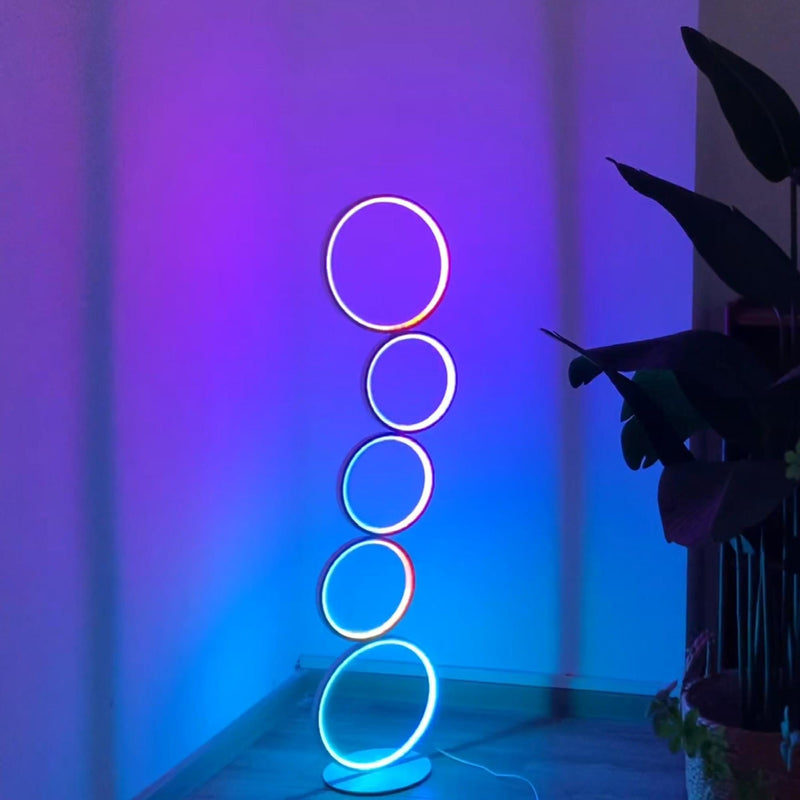 RGB Circular Floor Lamp-4