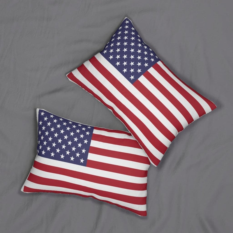 Decorative Lumbar Throw Pillow, Usa Flag Pattern-4