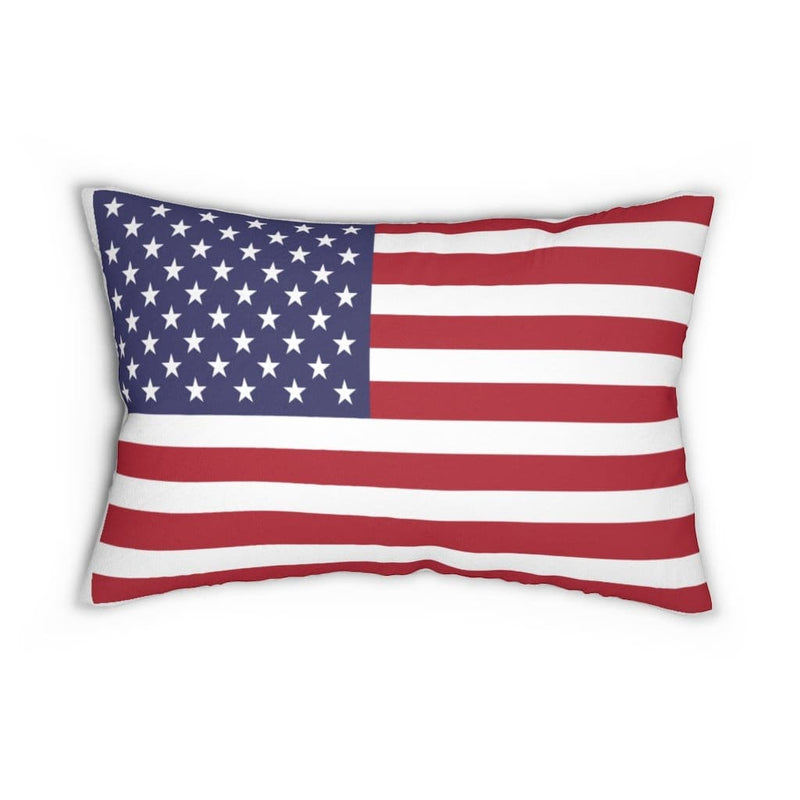 Decorative Lumbar Throw Pillow, Usa Flag Pattern-2