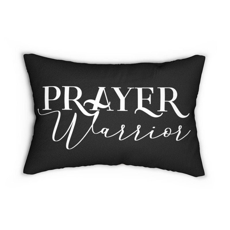 Decorative Throw Pillow - Double Sided Sofa Pillow / Prayer Warrior -beige/black-3