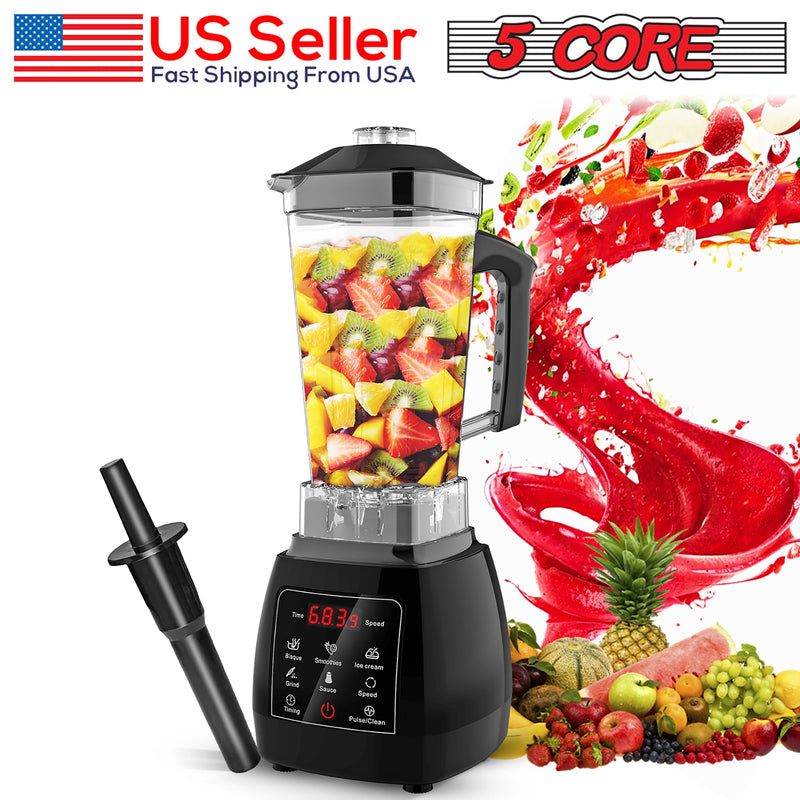 5 Core Personal Blender 68 Oz Capacity With Travel Mug Multipurpose Blender Food Processor Combo Blenders For Smoothies Juice Baby Food -JB 2000 D-14