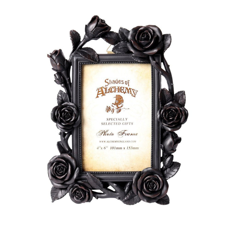 Rose & Vine Photo Frame (6x4") Black-0