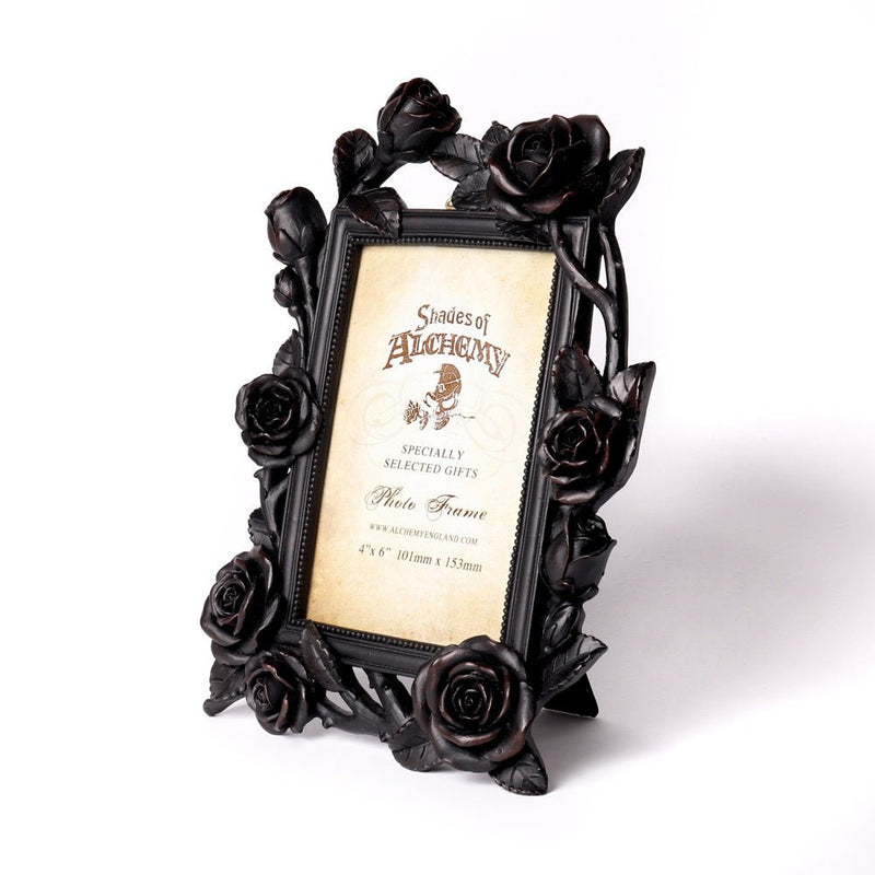 Rose & Vine Photo Frame (6x4") Black-1